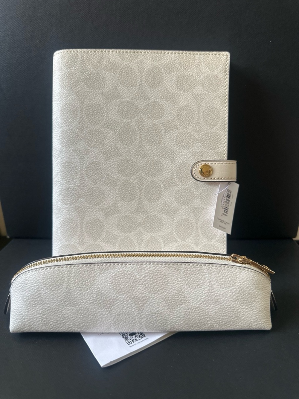 NWT Coach Notebook & Pencil Set